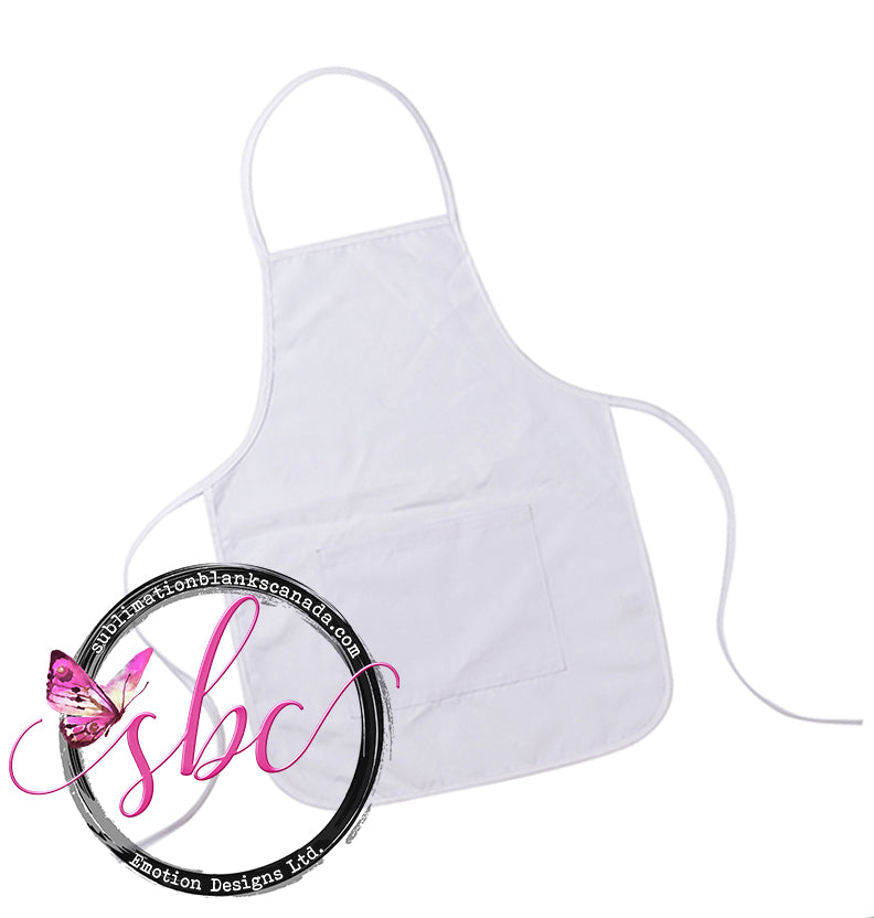 Child Size Apron for Sublimation White - Large