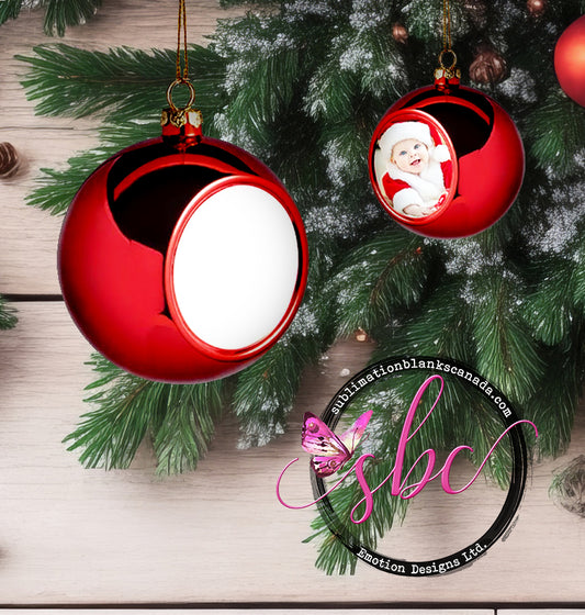 Plastic Ball Ornament for Sublimation 8cm