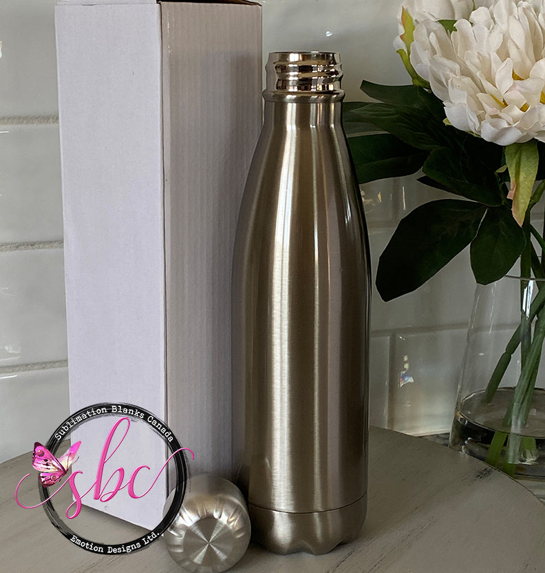 17oz Cola Bottle Tumblers Silver - Sublimation Blanks Canada - Emotion Designs Ltd.
