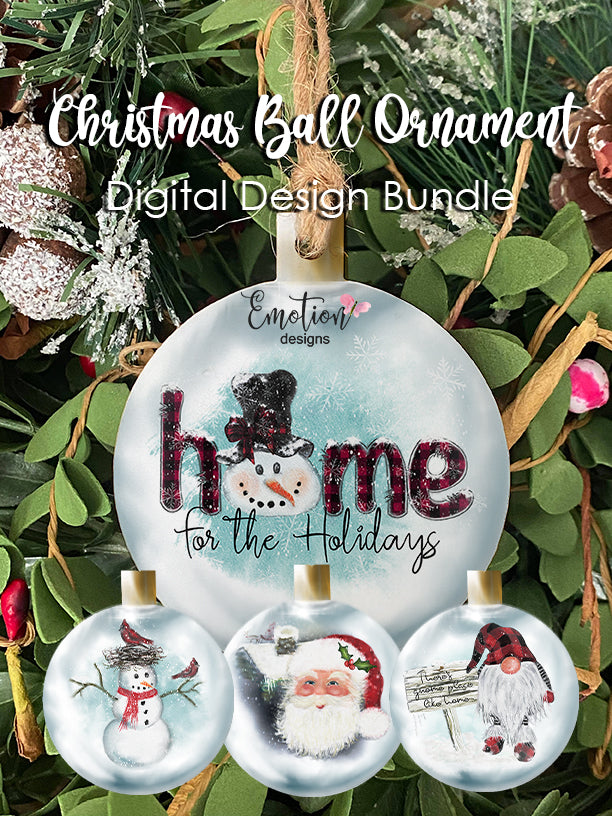 Christmas Ball Ornament MDF for Sublimation - Sublimation Blanks Canada - Emotion Designs Ltd.