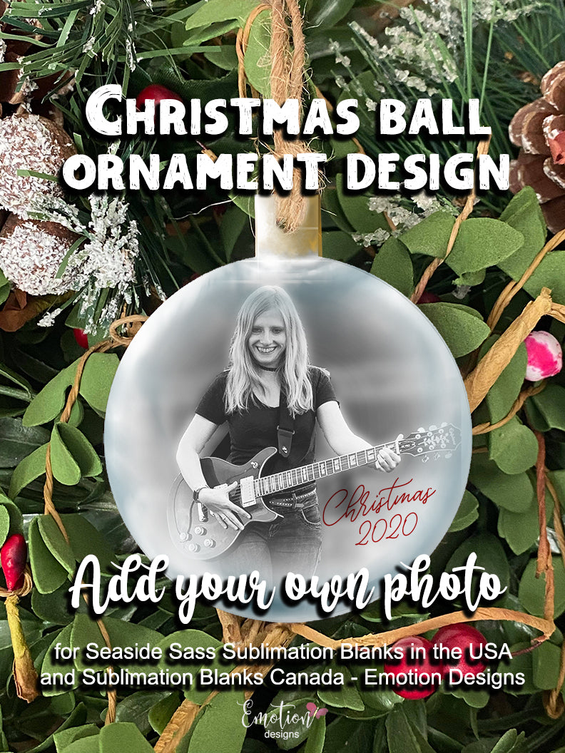 Christmas Ball Ornament MDF for Sublimation - Sublimation Blanks Canada - Emotion Designs Ltd.