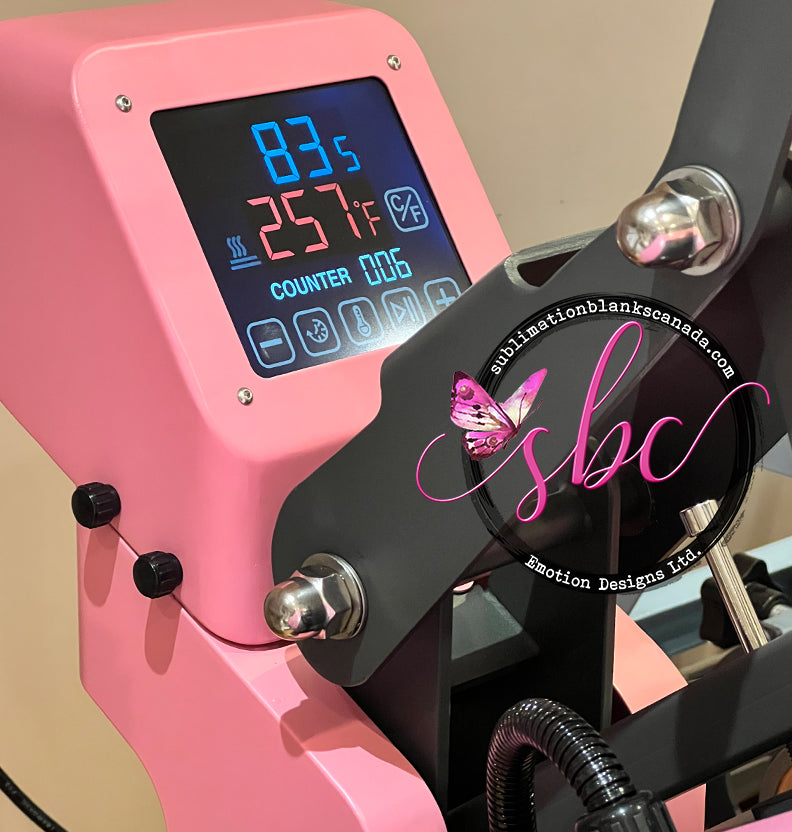Pink Craft Express Heat Press 15x15" - Sublimation Blanks Canada - Emotion Designs Ltd.