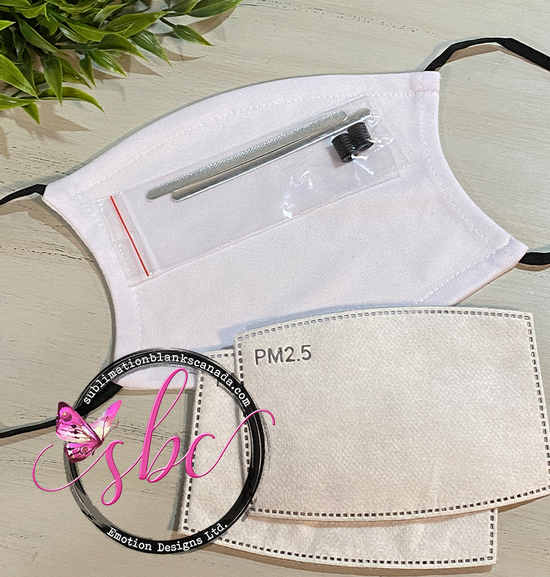 Adult-Size Non-Medical Mask for Sublimation 10pack - Sublimation Blanks Canada - Emotion Designs Ltd.