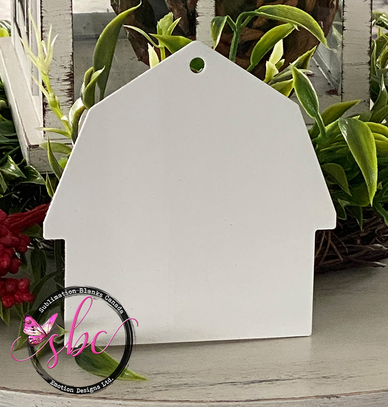 Barn Ornament Aluminum for Sublimation - Sublimation Blanks Canada - Emotion Designs Ltd.