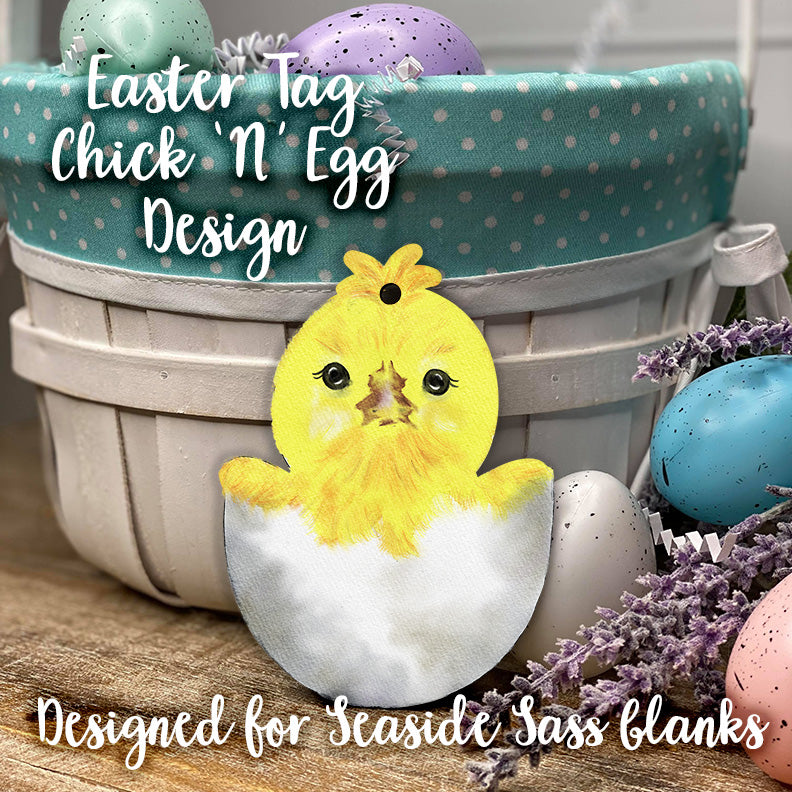 Easter Basket Tag MDF for Sublimation - Sublimation Blanks Canada - Emotion Designs Ltd.