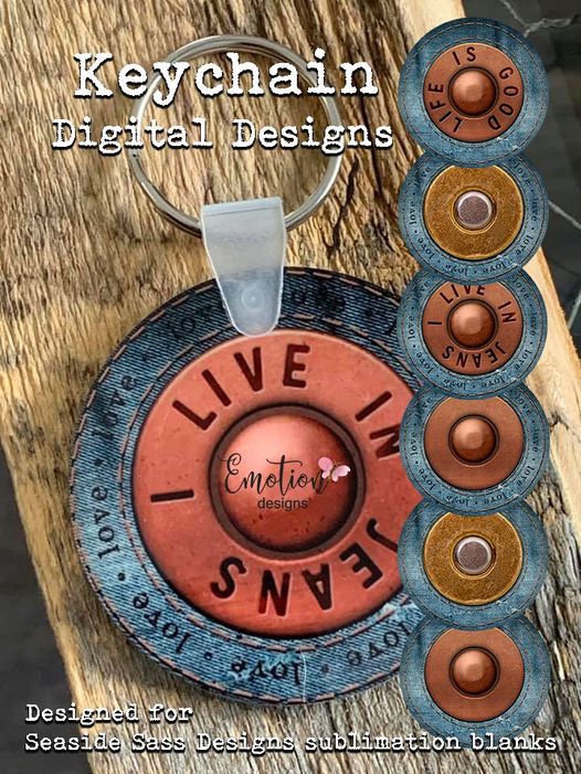 MDF Circle Keychain for Sublimation - Sublimation Blanks Canada - Emotion Designs Ltd.