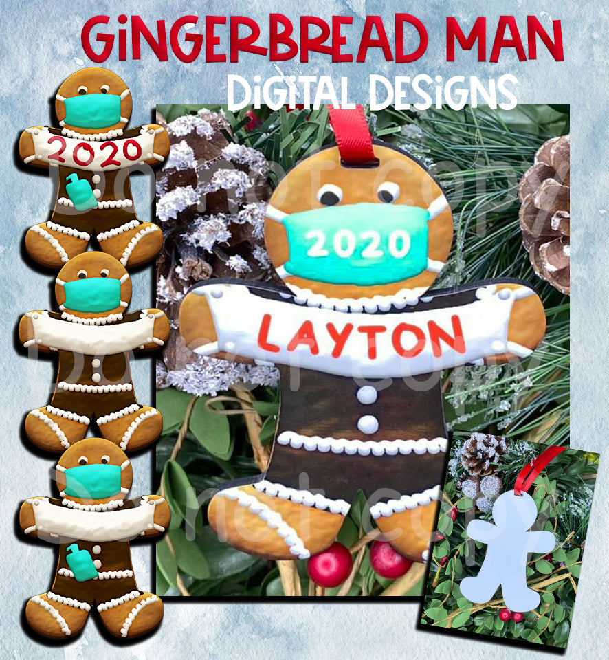 Gingerbread Man Ornament MDF for Sublimation - Sublimation Blanks Canada - Emotion Designs Ltd.