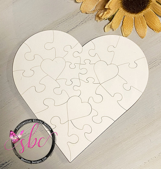 MDF Puzzle for Sublimation Heart Shape - Sublimation Blanks Canada - Emotion Designs Ltd.