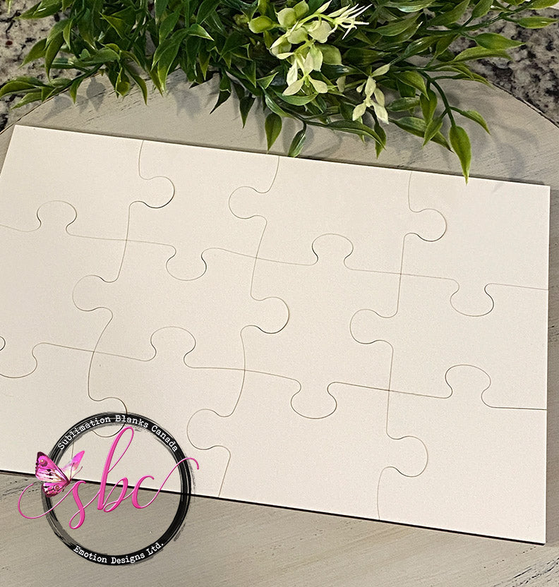 MDF Puzzle for Sublimation 12pc - Sublimation Blanks Canada - Emotion Designs Ltd.