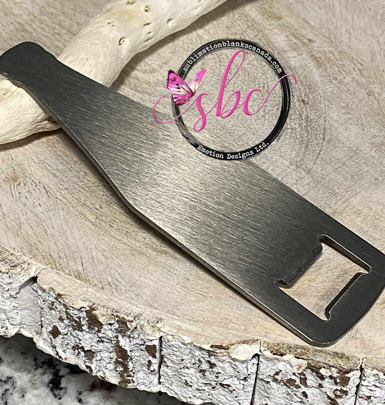 Stainless Steel Bottle Opener for Sublimation - Sublimation Blanks Canada - Emotion Designs Ltd.