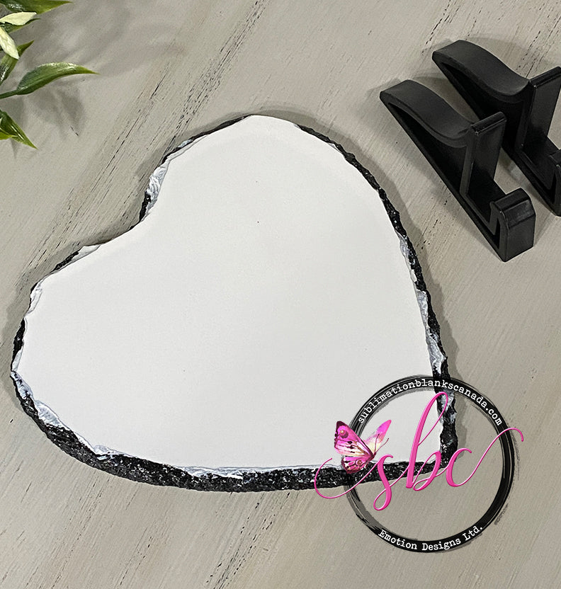 Photo Slate for Sublimation - Heart - Sublimation Blanks Canada - Emotion Designs Ltd.