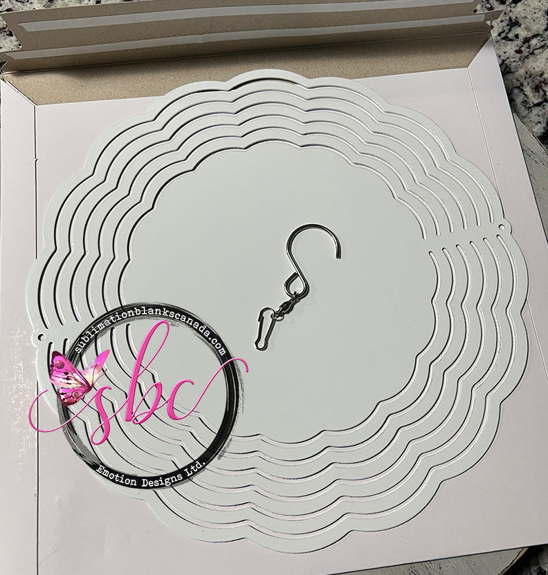 10inch Aluminum Wind Spinner for Sublimation - Sublimation Blanks Canada - Emotion Designs Ltd.