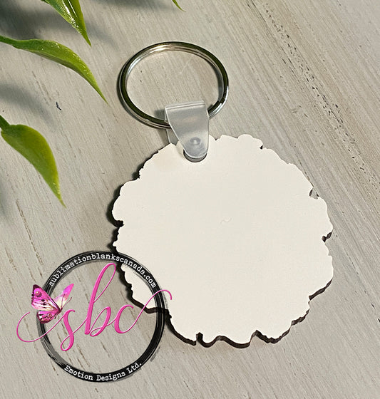 MDF Wood Slice Keychain for Sublimation - Sublimation Blanks Canada - Emotion Designs Ltd.