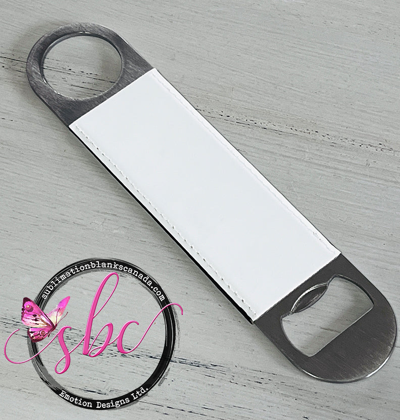 Stainless Steel Bottle Opener with PU Leather for Sublimation