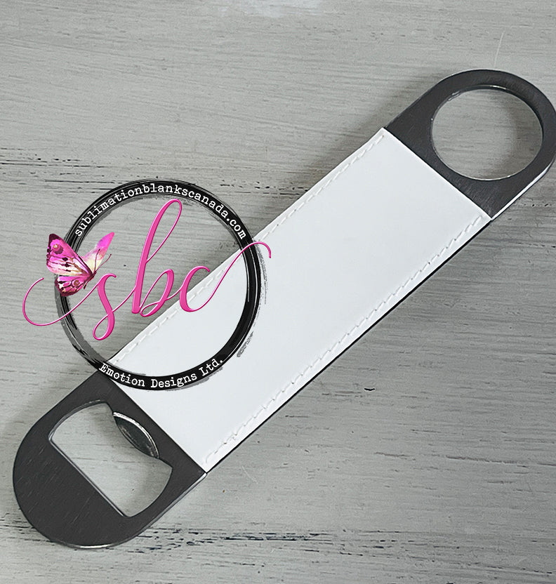 Stainless Steel Bottle Opener with PU Leather for Sublimation