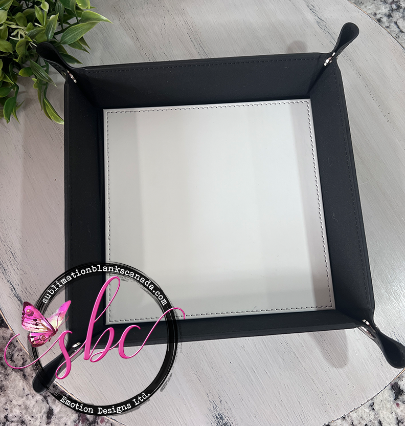 PU Leather Sublimation Snap Tray