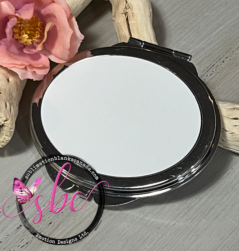 Oval Compact Mirror for Sublimation
