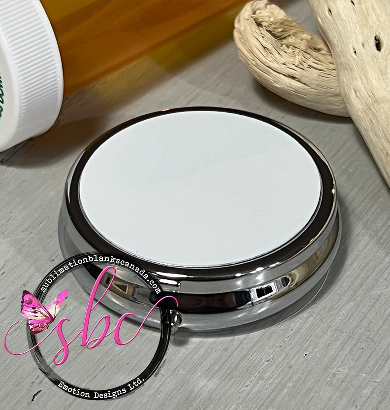 Pill Organizer Compact Mirror for Sublimation