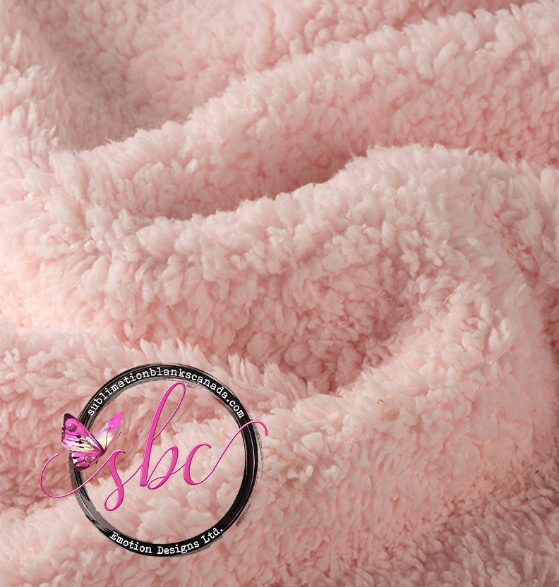 Pink/White Baby Blanket for Sublimation