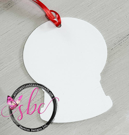 Snowglobe Ornament Aluminum for Sublimation