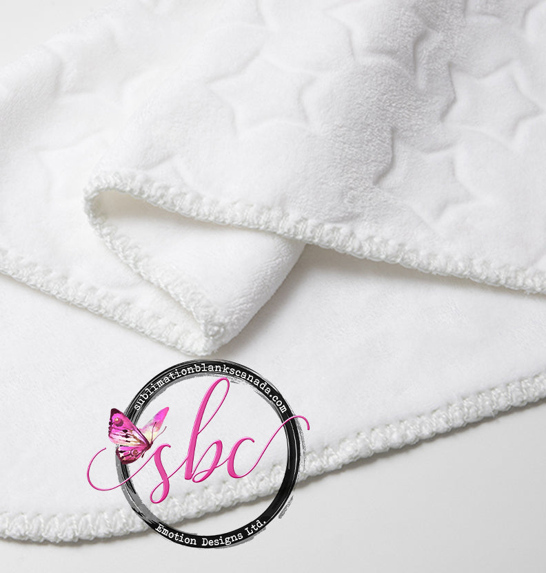 Minky Baby Blanket with Stars for Sublimation Sublimation Blanks