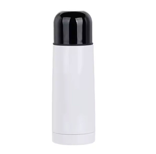 350ml White Stainless Steel Thermos Bottle Sublimation