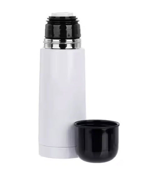 350ml White Stainless Steel Thermos Bottle Sublimation