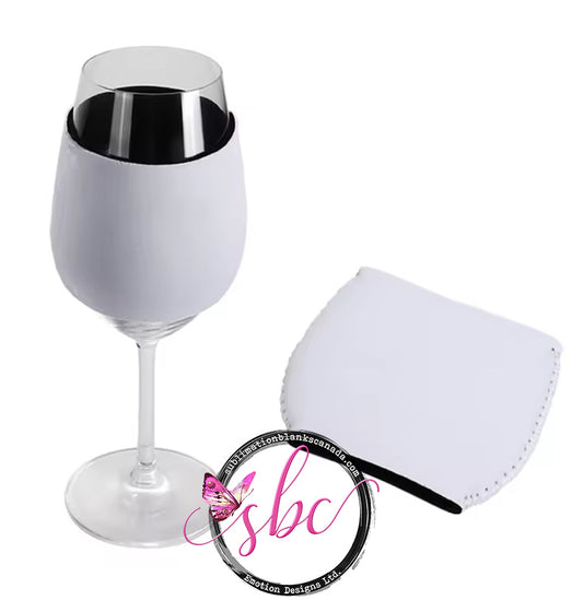 Neoprene Wine Glass Coolers for Sublimation