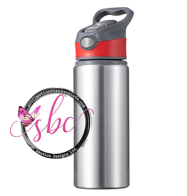 650ml Aluminum Sublimation Water Bottle - Silver - Sublimation Blanks Canada - Emotion Designs Ltd.