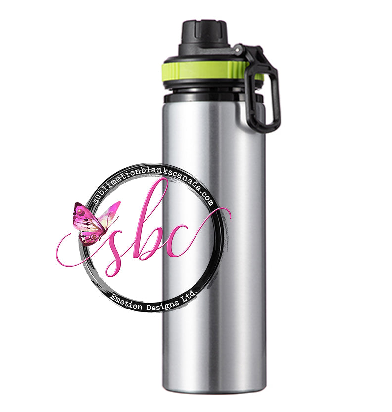 850ml Aluminum Silver Sublimation Water Bottle - Sublimation Blanks Canada - Emotion Designs Ltd.