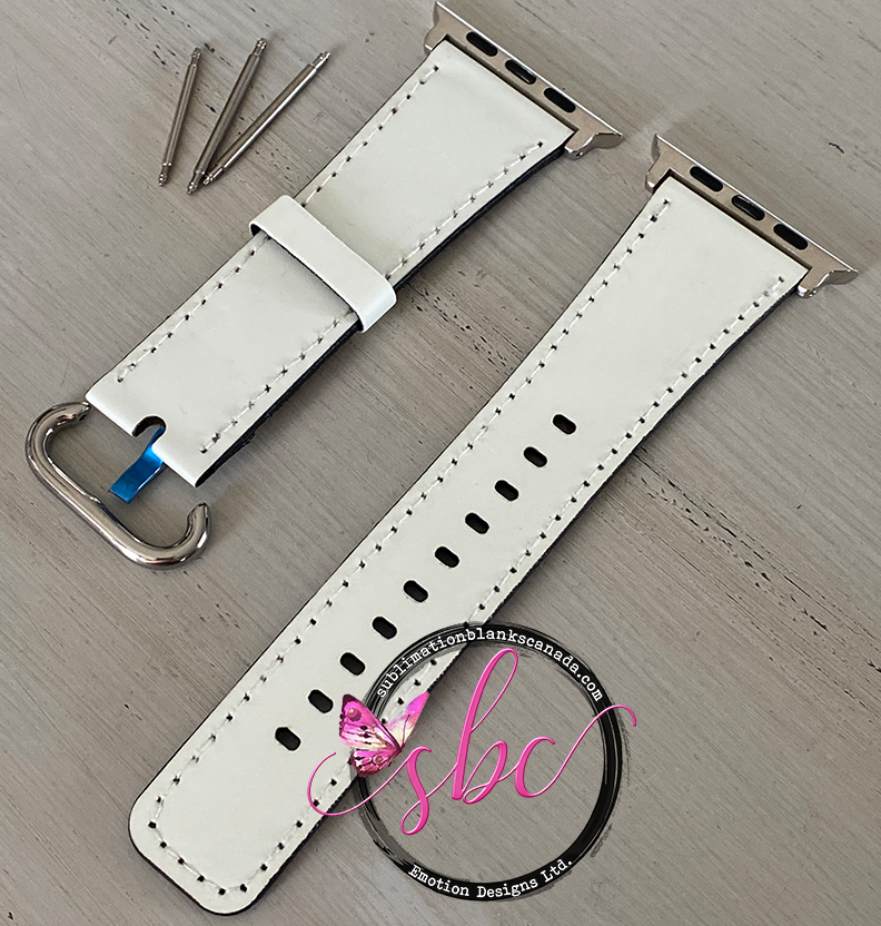 PU Leather Watch Band fits Apple Watch size 38-41mm - Sublimation Blanks Canada - Emotion Designs Ltd.