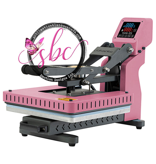 Pink Craft Express Heat Press 15x15" - Sublimation Blanks Canada - Emotion Designs Ltd.