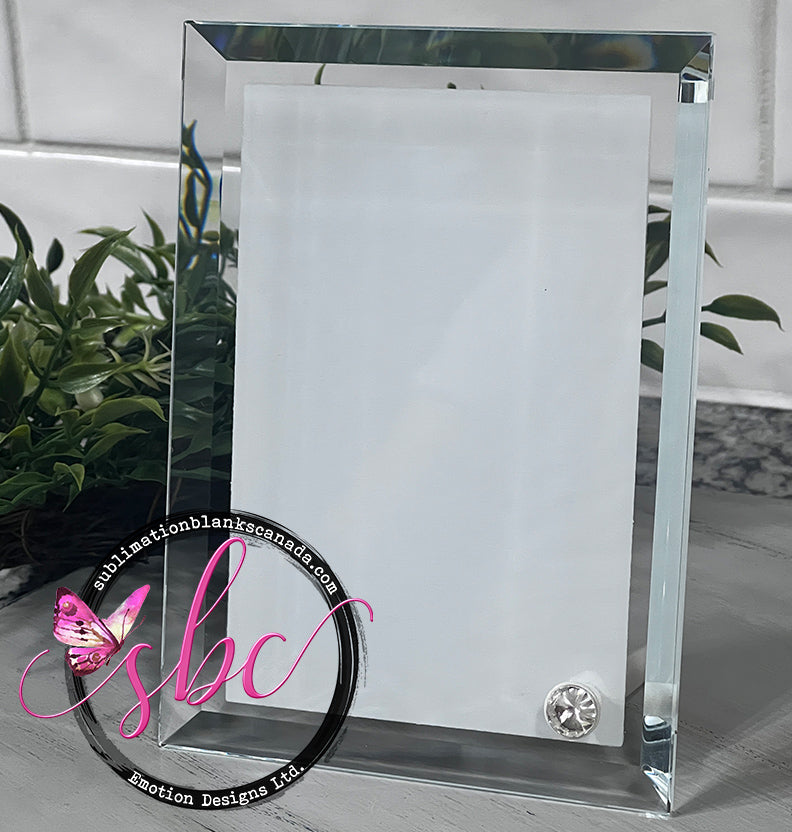 Crystal Photo Frame for Sublimation - Small - Sublimation Blanks Canada - Emotion Designs Ltd.