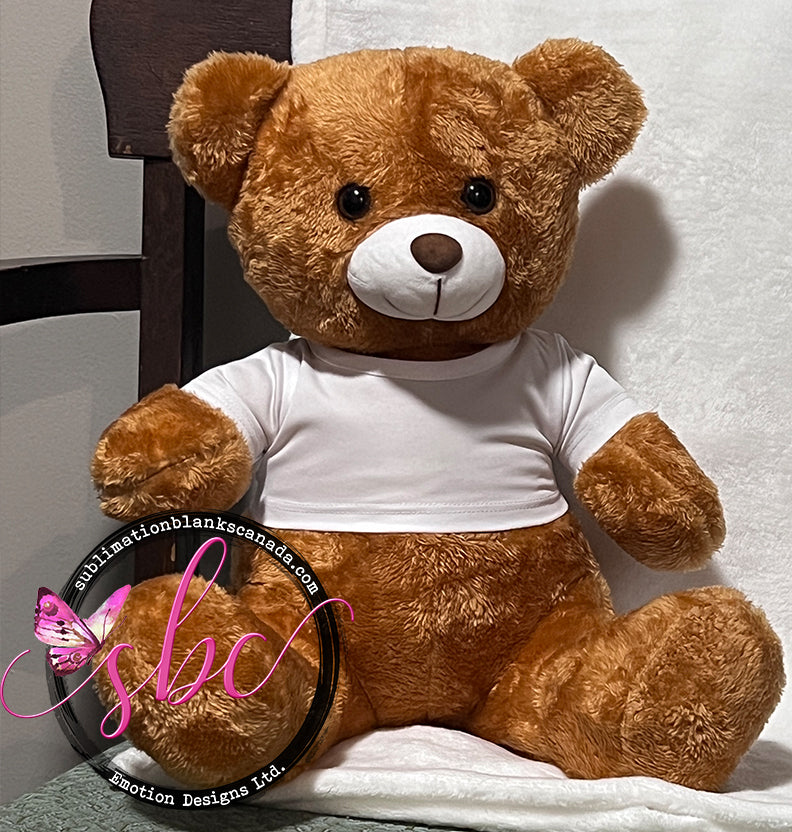 Stuffed Bear with T-Shirt 32cm - Sublimation Blanks Canada - Emotion Designs Ltd.