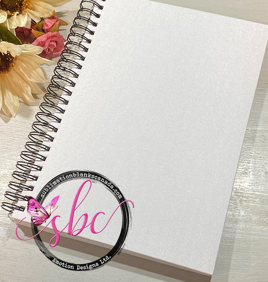 Spiral Fabric Notebook for Sublimation - Sublimation Blanks Canada - Emotion Designs Ltd.