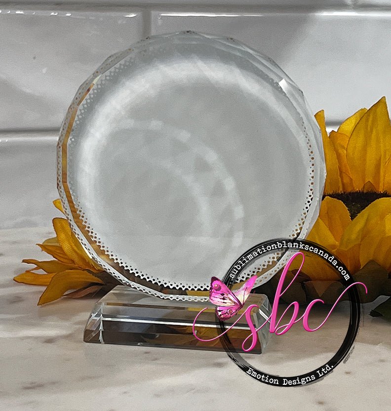 Crystal Sunflower for Sublimation - Sublimation Blanks Canada - Emotion Designs Ltd.