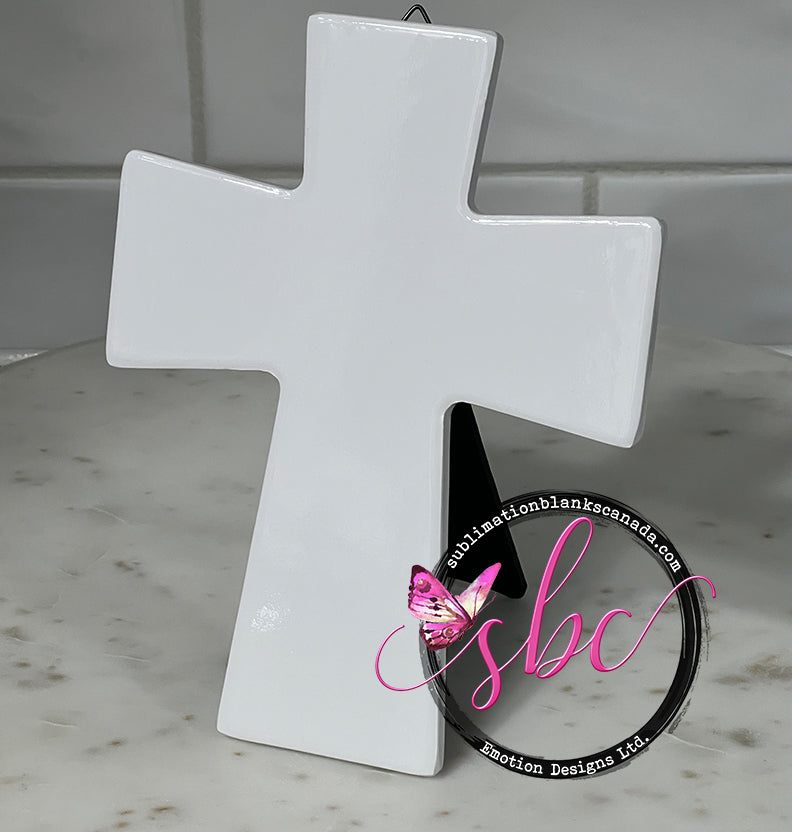 Ceramic Cross for Sublimation - Sublimation Blanks Canada - Emotion Designs Ltd.