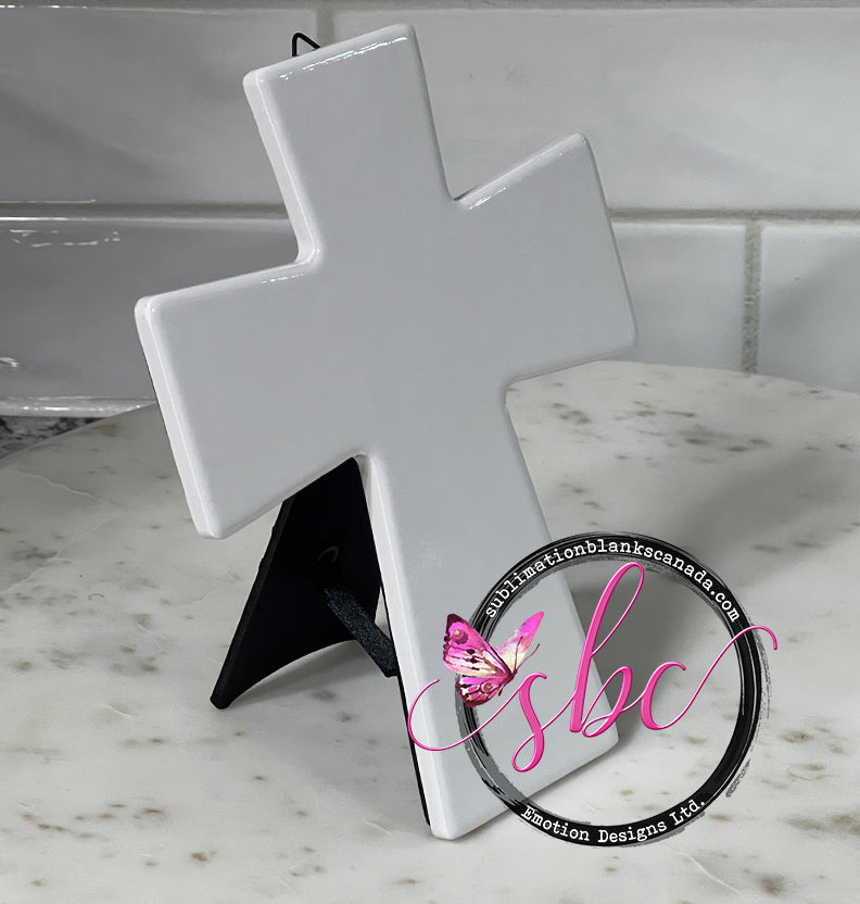 Ceramic Cross for Sublimation - Sublimation Blanks Canada - Emotion Designs Ltd.