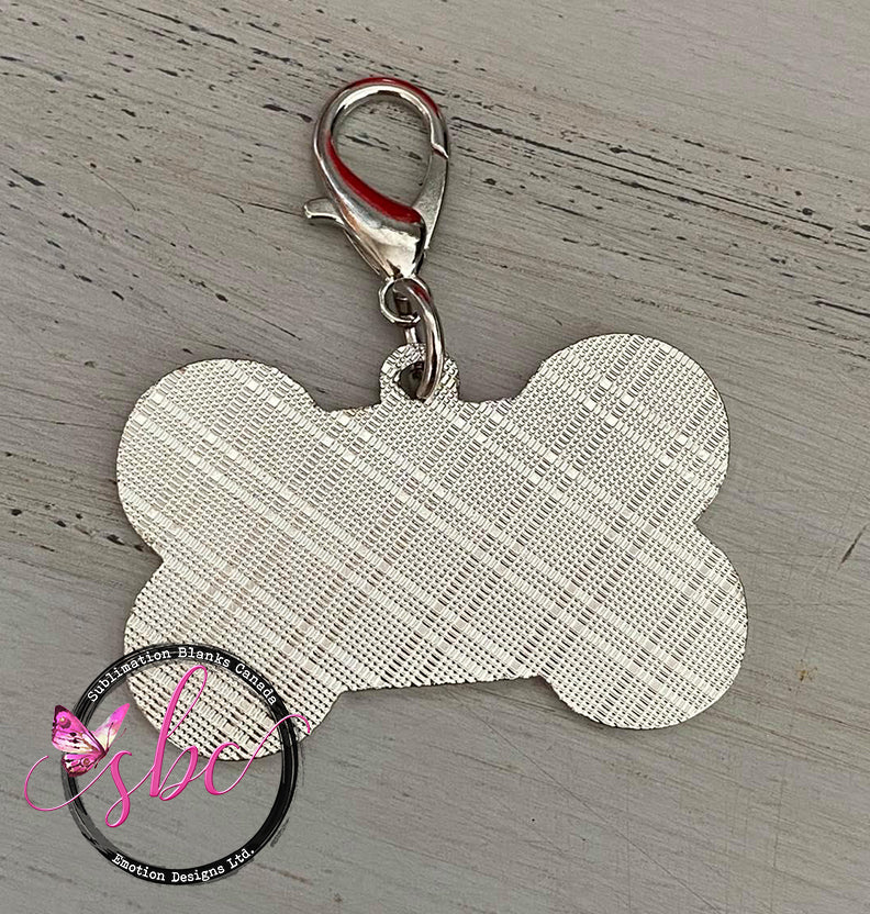 Dog Bone Tag for Sublimation Blue - Sublimation Blanks Canada - Emotion Designs Ltd.