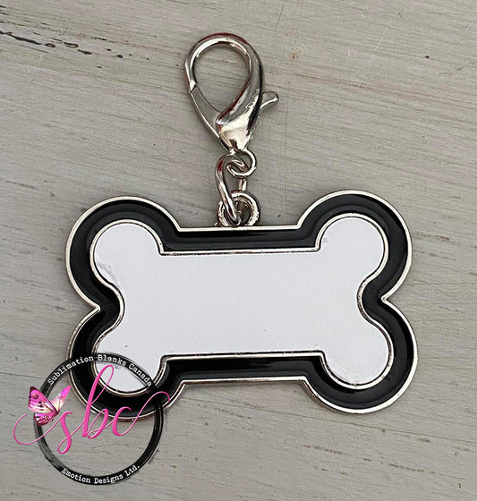 Dog Bone Tag for Sublimation Black - Sublimation Blanks Canada - Emotion Designs Ltd.