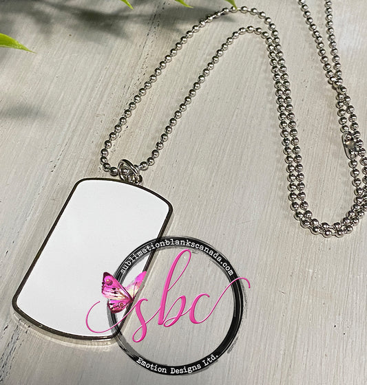 Dog Tag Necklace for Sublimation - Sublimation Blanks Canada - Emotion Designs Ltd.