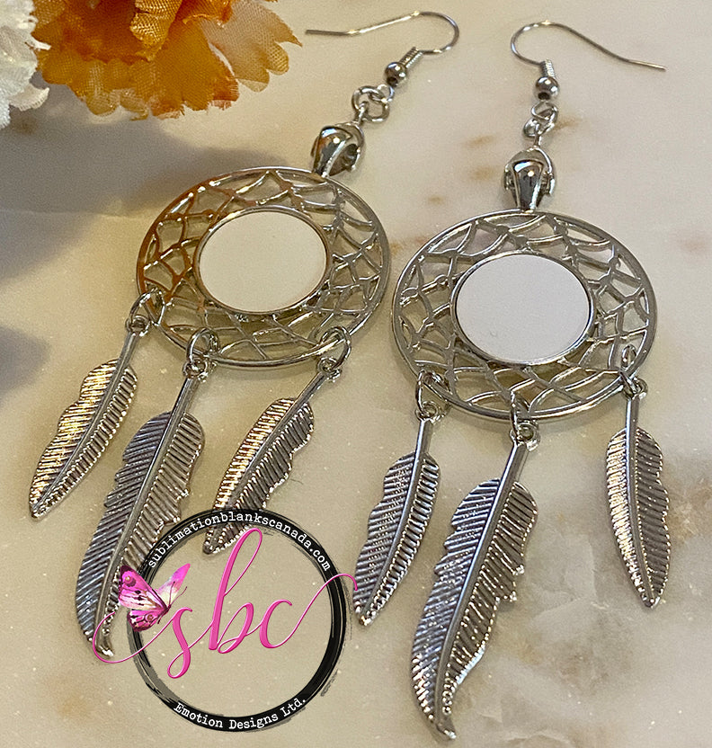 Dream Catcher Earrings for Sublimation - Sublimation Blanks Canada - Emotion Designs Ltd.