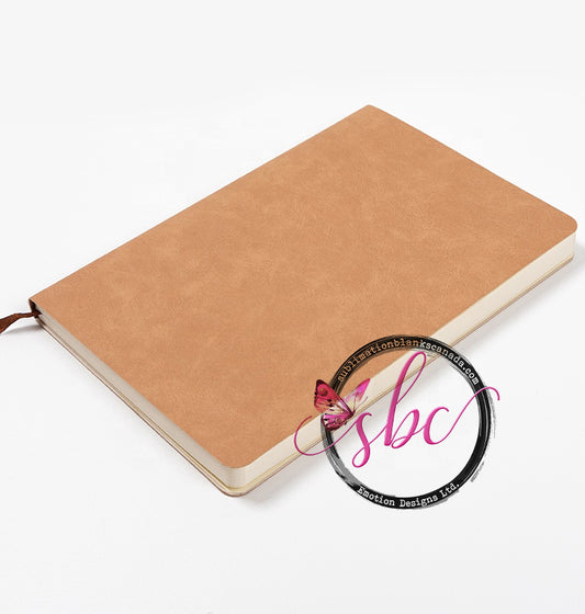 Faux Leather Notebook for Sublimation A5 Brown - Sublimation Blanks Canada - Emotion Designs Ltd.