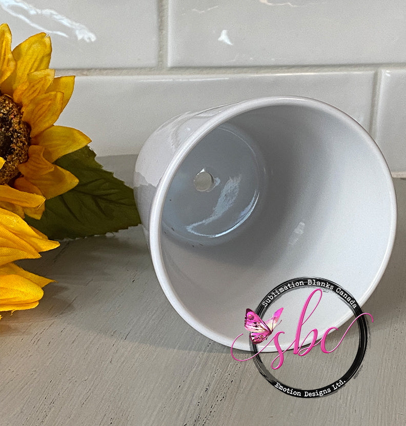 Ceramic 12oz Flower Pot Sublimation Blank - Sublimation Blanks Canada - Emotion Designs Ltd.
