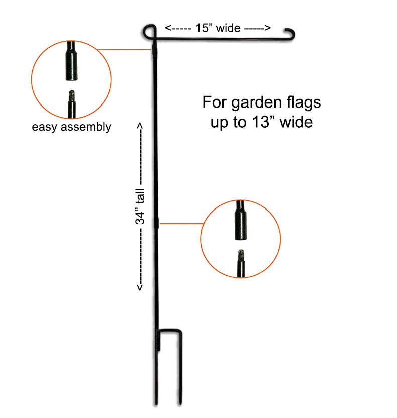 Garden Flag Pole - Sublimation Blanks Canada - Emotion Designs Ltd.