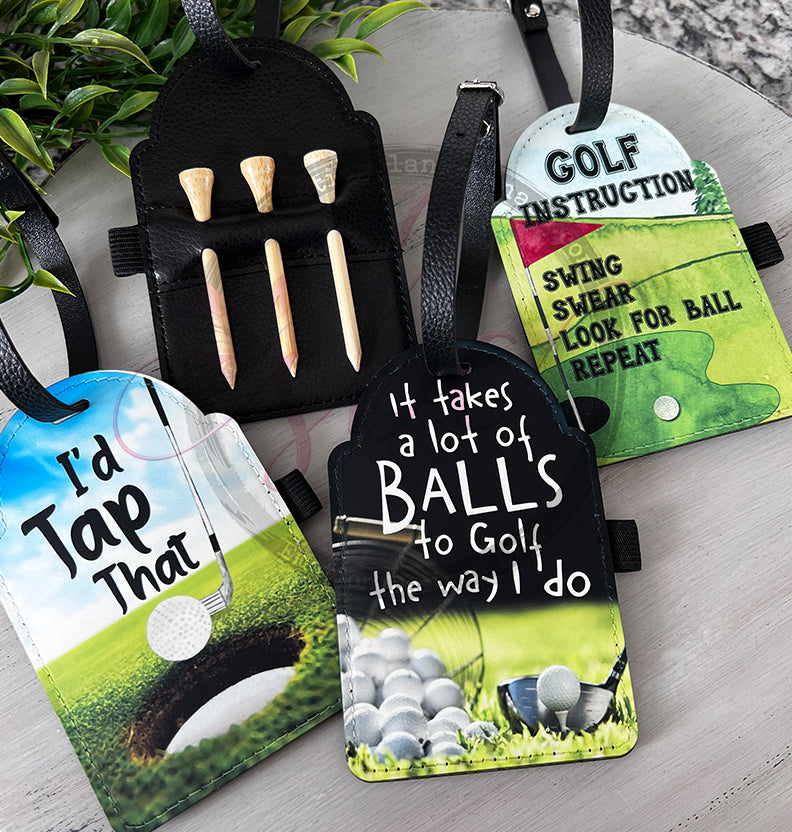 Sublimation Golf Tee Bag Tag