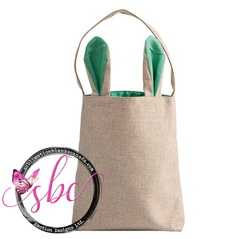 Linen Easter Bag for Sublimation - Green - Sublimation Blanks Canada - Emotion Designs Ltd.