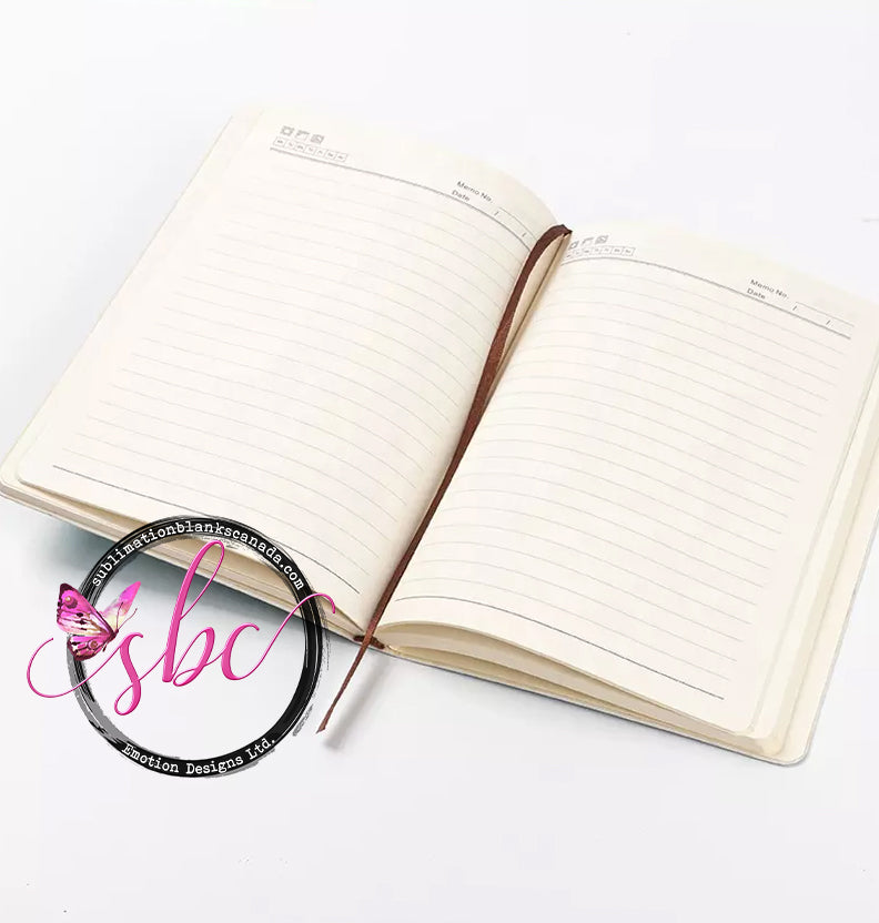 Faux Leather Notebook for Sublimation A5 Pink - Sublimation Blanks Canada - Emotion Designs Ltd.
