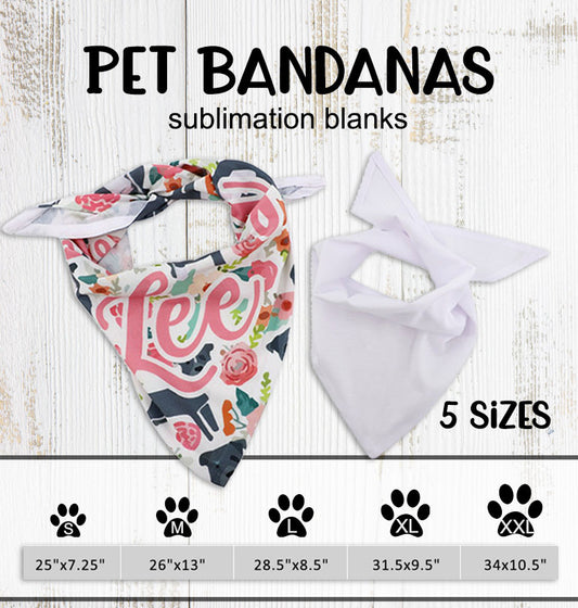 Pet Bandana for Sublimation - Sublimation Blanks Canada - Emotion Designs Ltd.