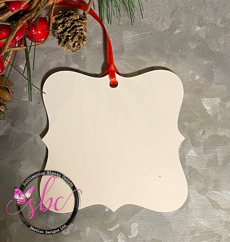 Prague Square Ornament MDF for Sublimation - Sublimation Blanks Canada - Emotion Designs Ltd.